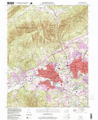 Download a high-resolution, GPS-compatible USGS topo map for Salem, VA (1999 edition)