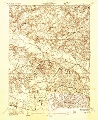 Download a high-resolution, GPS-compatible USGS topo map for Seven Pines, VA (1934 edition)