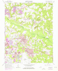 Download a high-resolution, GPS-compatible USGS topo map for Seven Pines, VA (1976 edition)