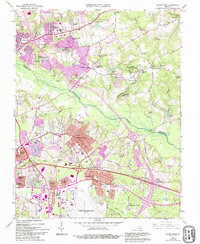 Download a high-resolution, GPS-compatible USGS topo map for Seven Pines, VA (1994 edition)