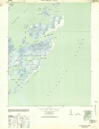 preview thumbnail of historical topo map of Northampton County, VA in 1953