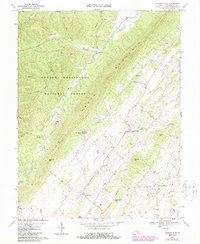 Download a high-resolution, GPS-compatible USGS topo map for Singers Glen, VA (1987 edition)