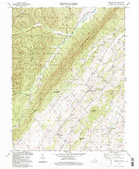 Download a high-resolution, GPS-compatible USGS topo map for Singers Glen, VA (1997 edition)