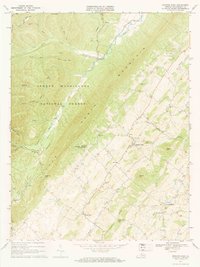 Download a high-resolution, GPS-compatible USGS topo map for Singers Glen, VA (1969 edition)