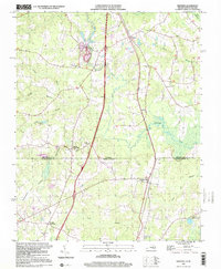 preview thumbnail of historical topo map of Greensville County, VA in 1997