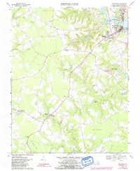 preview thumbnail of historical topo map of Smithfield, VA in 1968