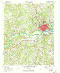 preview thumbnail of historical topo map of South Boston, VA in 1969