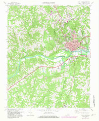 preview thumbnail of historical topo map of South Boston, VA in 1969