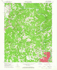 Download a high-resolution, GPS-compatible USGS topo map for Spray, VA (1966 edition)