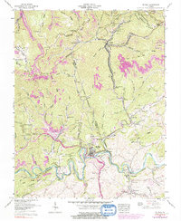 Download a high-resolution, GPS-compatible USGS topo map for St Paul, VA (1991 edition)