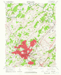 Download a high-resolution, GPS-compatible USGS topo map for Staunton, VA (1966 edition)