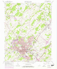preview thumbnail of historical topo map of Augusta County, VA in 1964