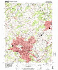 Download a high-resolution, GPS-compatible USGS topo map for Staunton, VA (2001 edition)