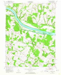 historical topo map of Sterling, VA in 1952