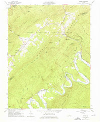 preview thumbnail of historical topo map of Botetourt County, VA in 1962