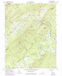 preview thumbnail of historical topo map of Botetourt County, VA in 1962