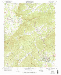 1967 Map of Stuart, VA, 1971 Print