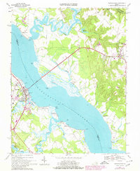 Download a high-resolution, GPS-compatible USGS topo map for Tappahannock, VA (1980 edition)
