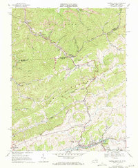 Download a high-resolution, GPS-compatible USGS topo map for Tazewell North, VA (1971 edition)