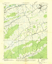 preview thumbnail of historical topo map of Tazewell, VA in 1934