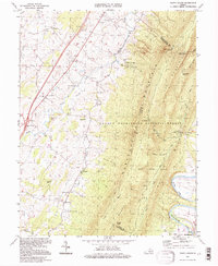 preview thumbnail of historical topo map of Rockingham County, VA in 1994