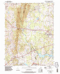 Download a high-resolution, GPS-compatible USGS topo map for Thoroughfare Gap, VA (1996 edition)