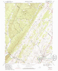 Download a high-resolution, GPS-compatible USGS topo map for Timberville, VA (1986 edition)