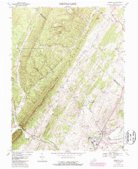 Download a high-resolution, GPS-compatible USGS topo map for Timberville, VA (1987 edition)