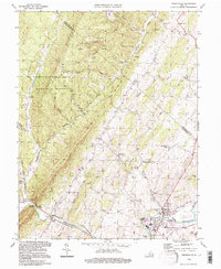 Download a high-resolution, GPS-compatible USGS topo map for Timberville, VA (1997 edition)