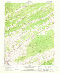 Download a high-resolution, GPS-compatible USGS topo map for Tiptop, VA (1970 edition)