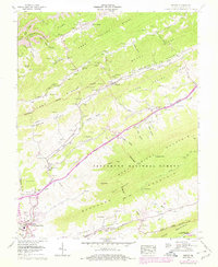 Download a high-resolution, GPS-compatible USGS topo map for Tiptop, VA (1978 edition)
