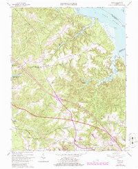 Download a high-resolution, GPS-compatible USGS topo map for Toano, VA (1986 edition)