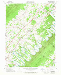Download a high-resolution, GPS-compatible USGS topo map for Toms Brook, VA (1968 edition)