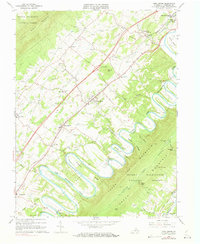 Download a high-resolution, GPS-compatible USGS topo map for Toms Brook, VA (1973 edition)