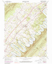 Download a high-resolution, GPS-compatible USGS topo map for Toms Brook, VA (1988 edition)