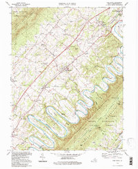 Download a high-resolution, GPS-compatible USGS topo map for Toms Brook, VA (1997 edition)