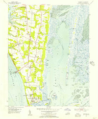 preview thumbnail of historical topo map of Northampton County, VA in 1955