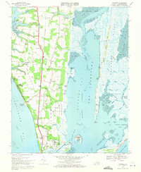 Download a high-resolution, GPS-compatible USGS topo map for Townsend, VA (1971 edition)