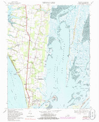Download a high-resolution, GPS-compatible USGS topo map for Townsend, VA (1985 edition)