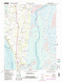 Download a high-resolution, GPS-compatible USGS topo map for Townsend, VA (1991 edition)