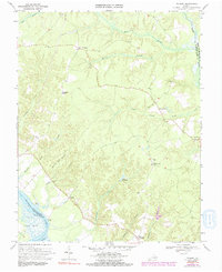preview thumbnail of historical topo map of King and Queen County, VA in 1970