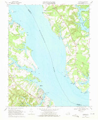 Download a high-resolution, GPS-compatible USGS topo map for Urbanna, VA (1971 edition)