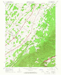 Download a high-resolution, GPS-compatible USGS topo map for Vesuvius, VA (1967 edition)