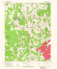 Download a high-resolution, GPS-compatible USGS topo map for Vienna, VA (1967 edition)