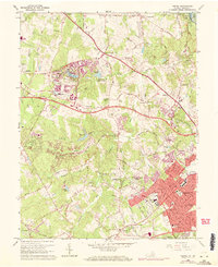 Download a high-resolution, GPS-compatible USGS topo map for Vienna, VA (1971 edition)