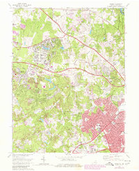 Download a high-resolution, GPS-compatible USGS topo map for Vienna, VA (1980 edition)