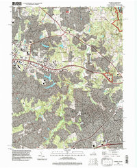 Download a high-resolution, GPS-compatible USGS topo map for Vienna, VA (1998 edition)
