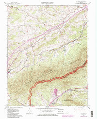 preview thumbnail of historical topo map of Botetourt County, VA in 1963