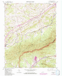 preview thumbnail of historical topo map of Botetourt County, VA in 1963