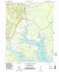 Download a high-resolution, GPS-compatible USGS topo map for Ware Neck, VA (1987 edition)